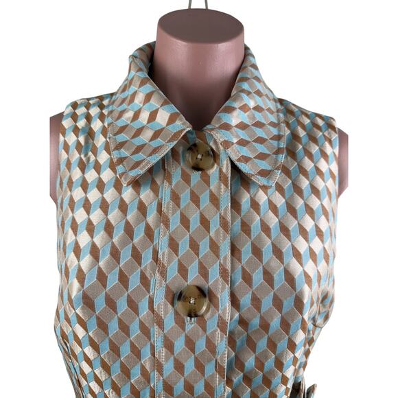 Tuckernuck Ocean Spray Sleeveless Cheyenne Button Closure Dress Size M - Picture 4 of 14